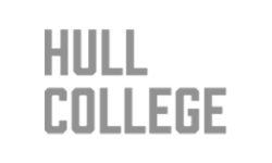 hull college logo on a white background