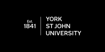 established in 1841, black york st john university logo