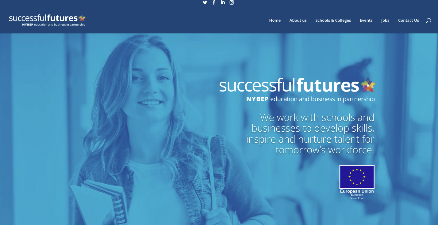 image of the successful futures website