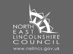 north east linconshire concil logo on gray background